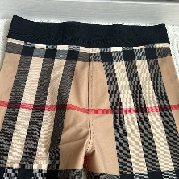 Burberry Girls Check Gina Leggings elastic waist great condition Youth Size 12 - Picture 4 of 16